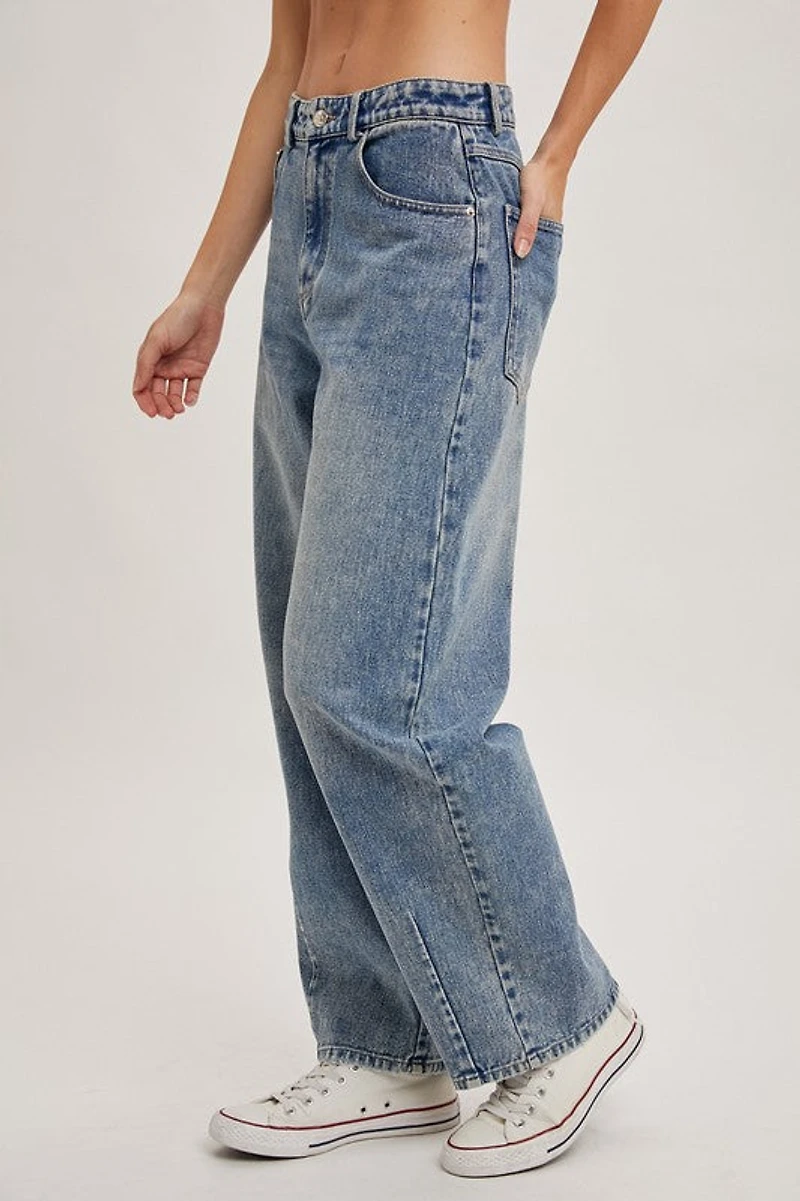 Lt. Wash Balloon Jeans