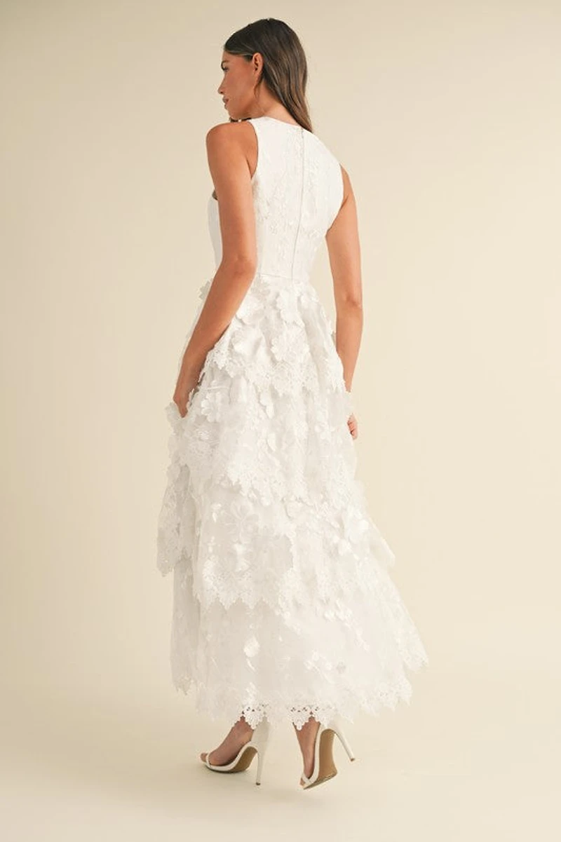 White Floral Maxi Dress
