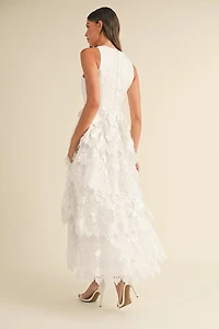 White Floral Maxi Dress