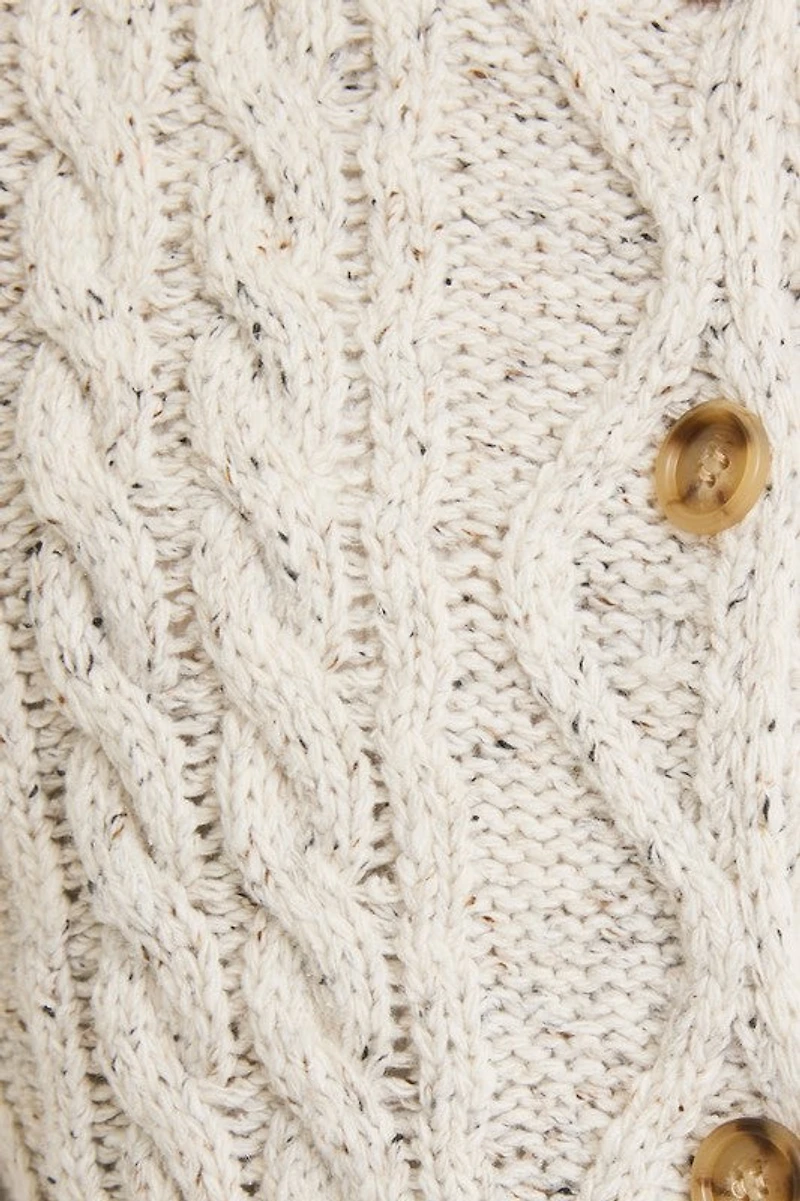 Heather Grey Front Pocket Oversized Cardigan