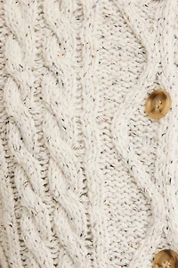 Heather Grey Front Pocket Oversized Cardigan