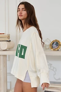 Cream 'CIAO' Long Sleeve Top