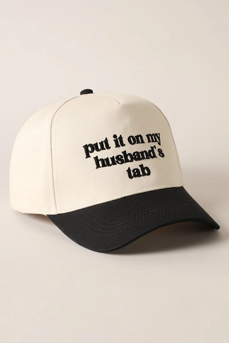 Put it on My Husbands Tab Hat