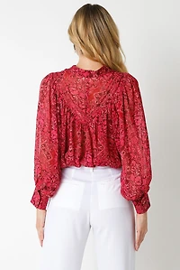 Red Daphne Top