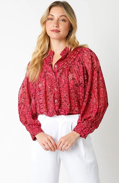 Red Daphne Top