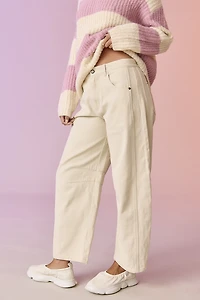 Nora Taupe Barrel Pants