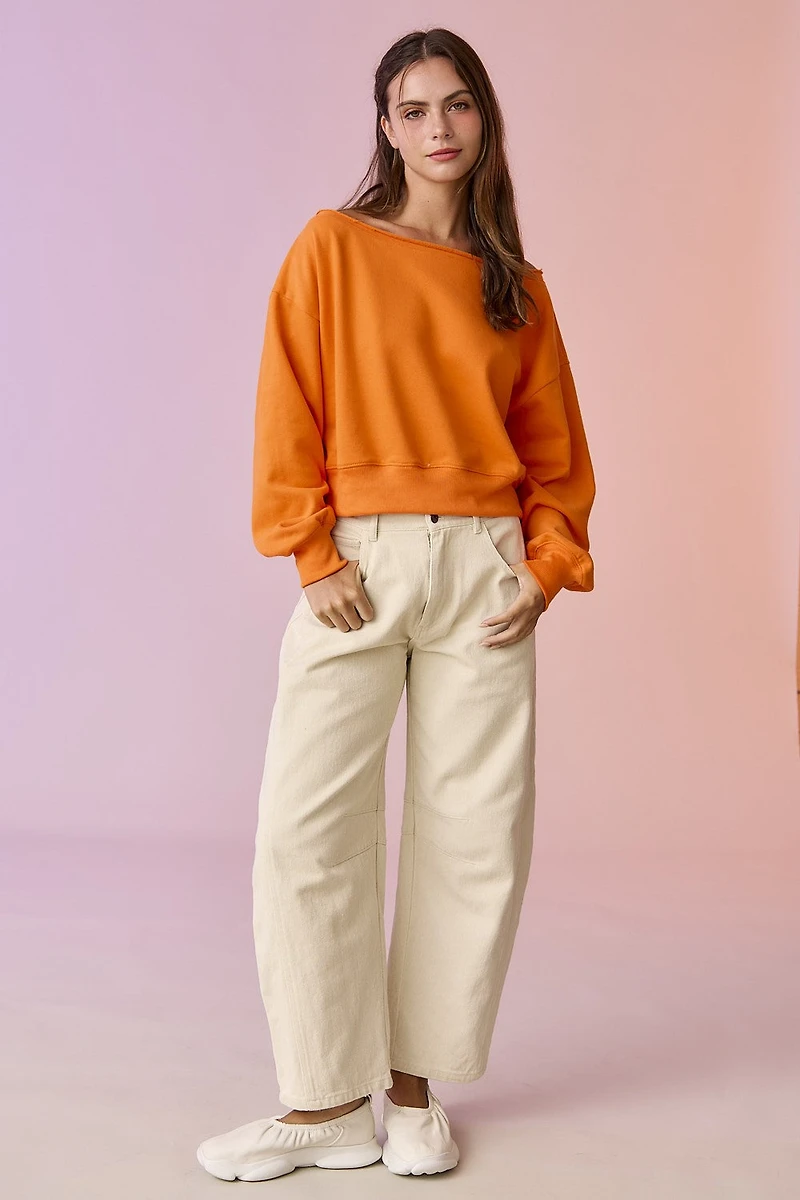 Nora Taupe Barrel Pants