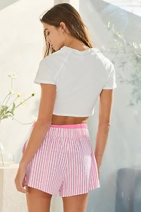 Hot Pink Striped Boxer Shorts