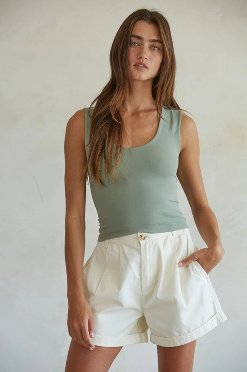 Green Double Layered Tank