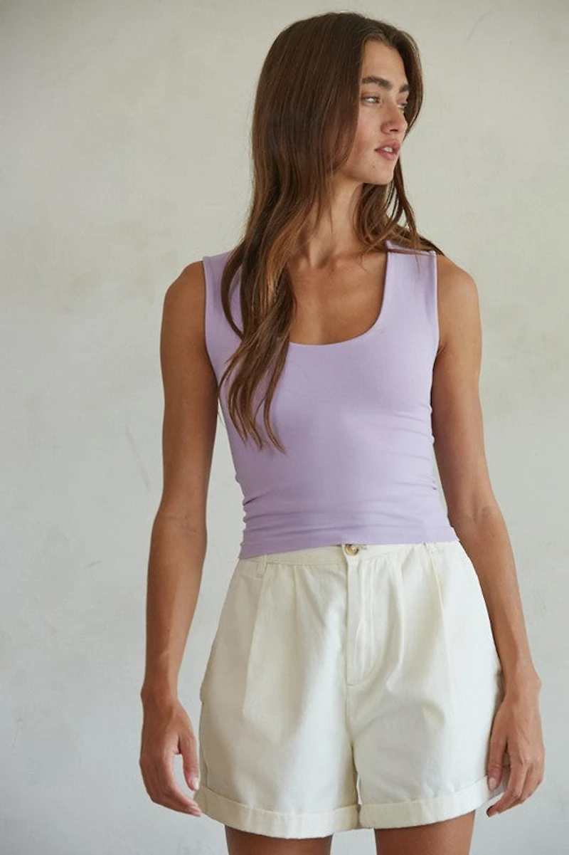Purple Double Layered Tank