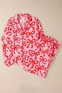 Pink Bow Tie Pj's