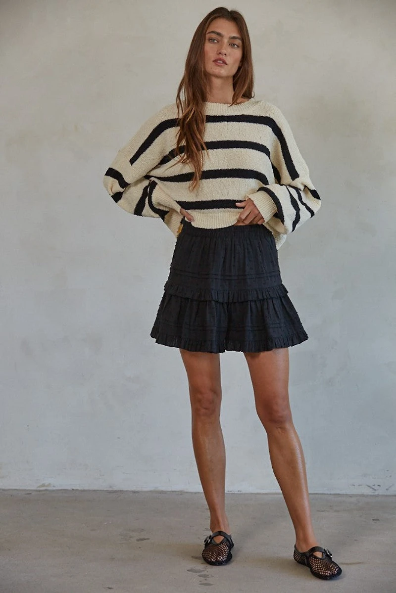 Black Striped Sweater