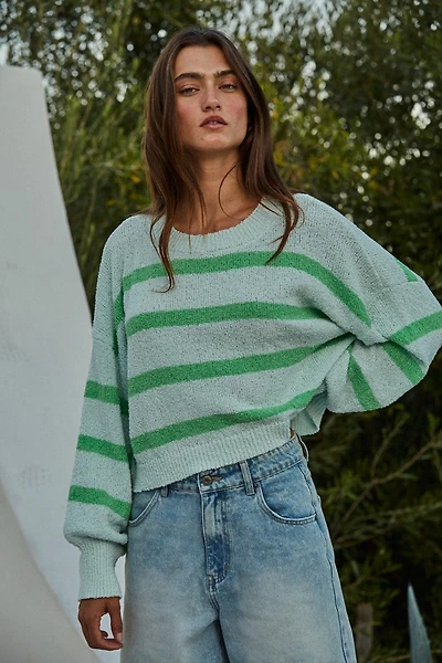 Green Striped Sweater