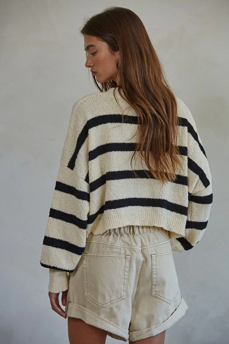 Black Striped Sweater
