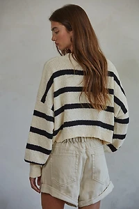 Black Striped Sweater