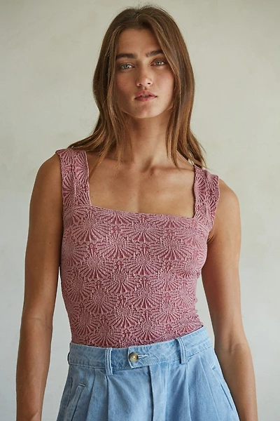 Maroon Seamless Tank Top