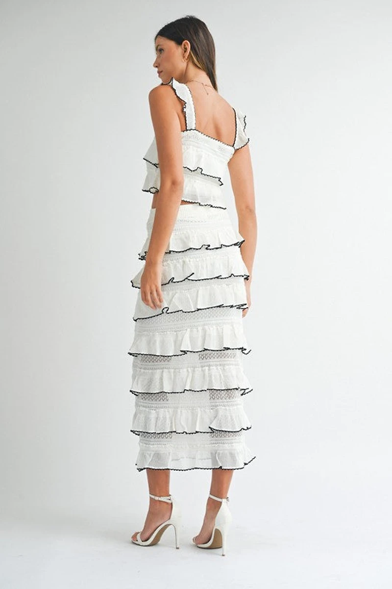 Tiered Ruffle Top & Skirt Set