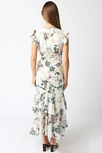 Floral Ruffle Maxi Dress