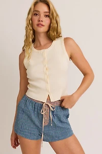 Ivory Ribbed Sweater