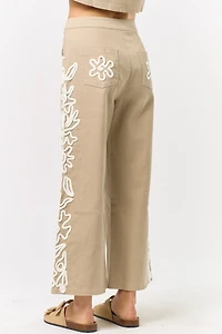 Cord Detailed Denim Pant