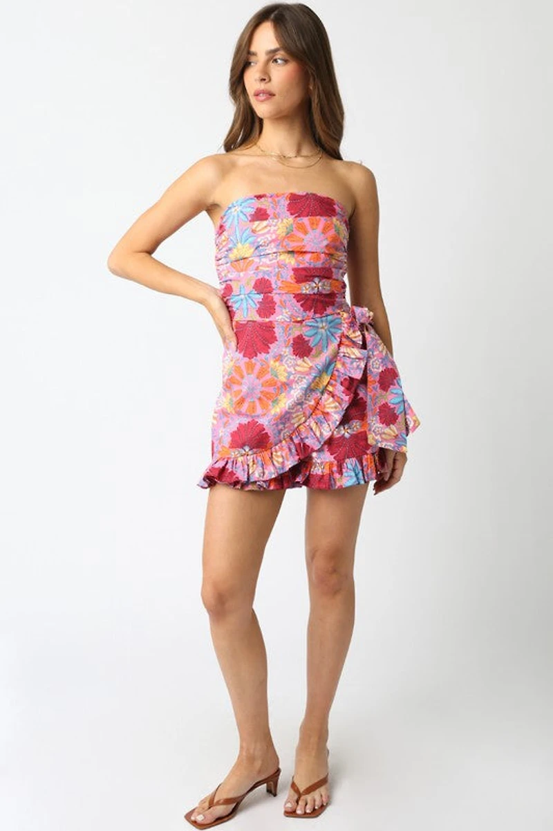 Pink Riley Floral Romper