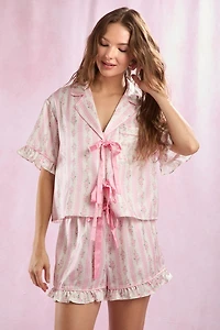 Pink & White Floral Pajamas
