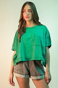 Mineral Washed Oversized Top