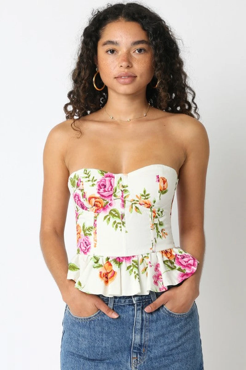 Alexis White Floral Top