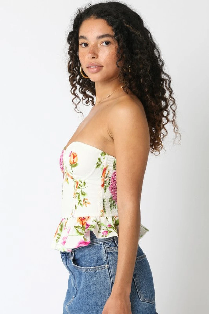 Alexis White Floral Top