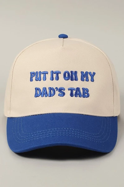 Put It On My Dad's Tab Hat/  Blue