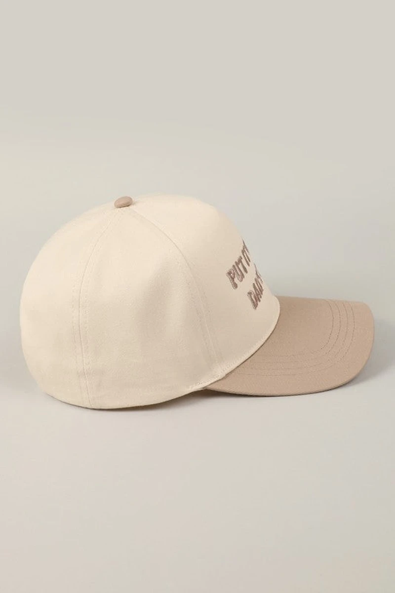 Put It On My Dad's Tab Hat/ Beige