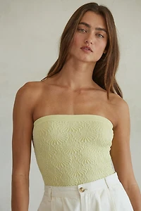 Yellow Floral Tube Top