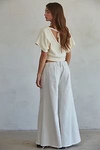 Cream Sweater Top