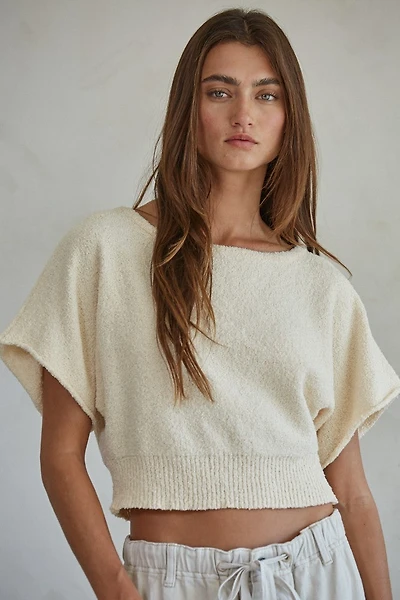 Cream Sweater Top