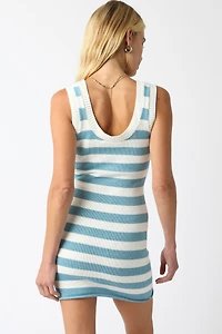 White Liliana Stripe Dress