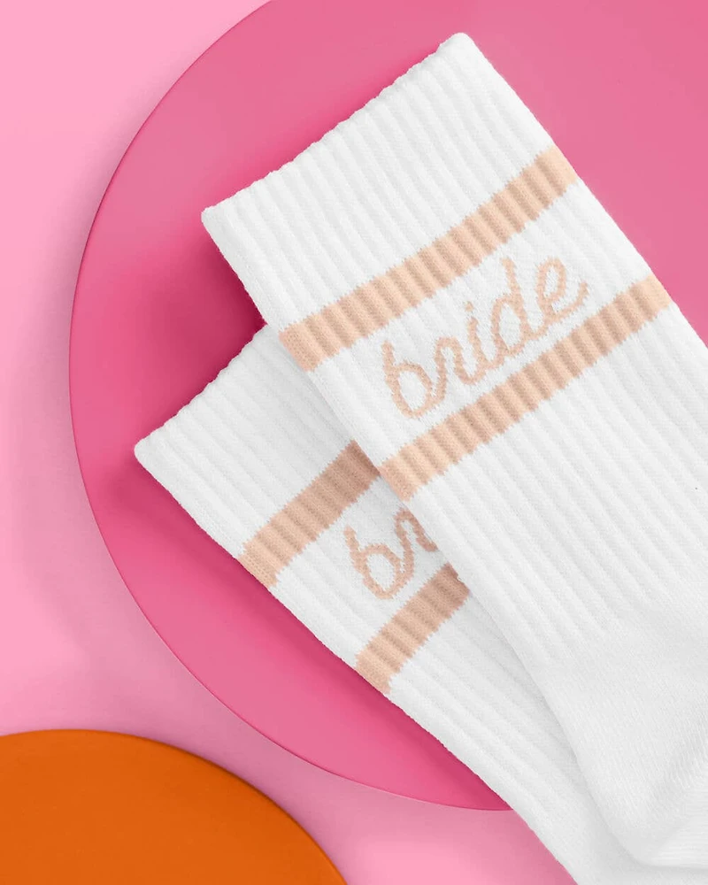 Pink Bride Socks