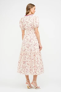 Red Sea Shell Midi Dress