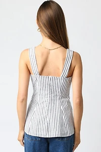Black & White Stripe Top