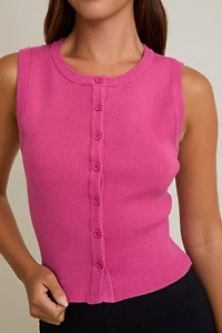 Pink Ribbed Sweater