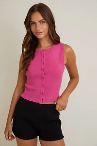 Pink Ribbed Sweater