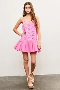 Pink Eyelet Dress
