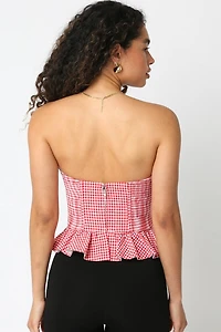 Red Gingham Top