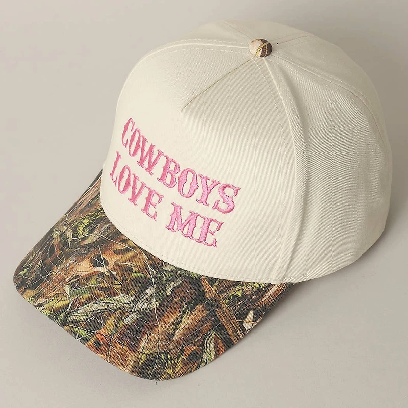 Cowboy Love Me Embroidery Camo