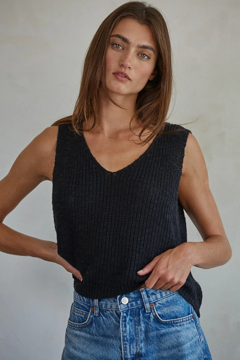 Black Sweater Vest