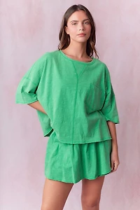 Green Basic Skort