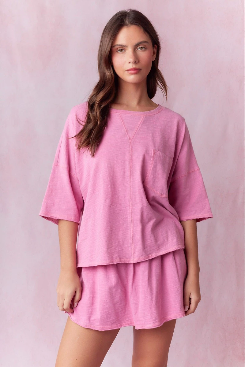 Fuchsia Basic Skort