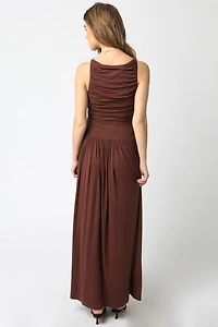 Light Brown Leni Maxi Dress