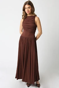 Light Brown Leni Maxi Dress