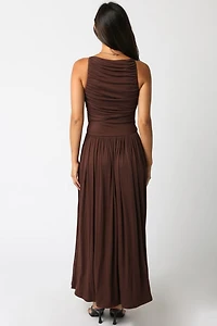Dark Brown Leni Maxi Dress
