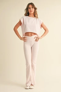 Cutout Back Layering Tee